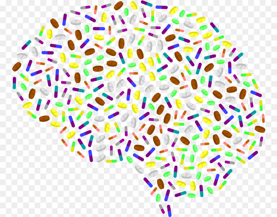 Line Brain Human Clipart Clip Art Brain, Sprinkles Png Image
