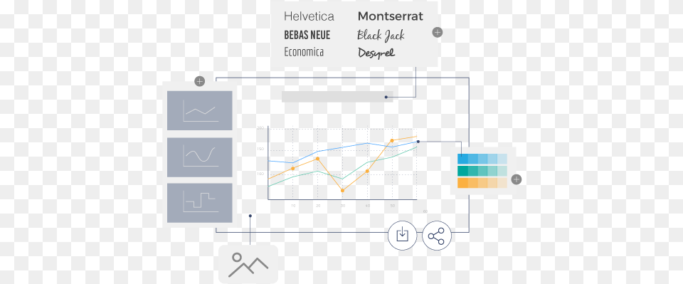 Line Chart Maker Visme Diagram, Electronics Png