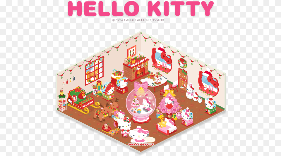 Line Christmas Introducing New Line Play Hello Kitty, Birthday Cake, Cake, Cream, Dessert Free Png