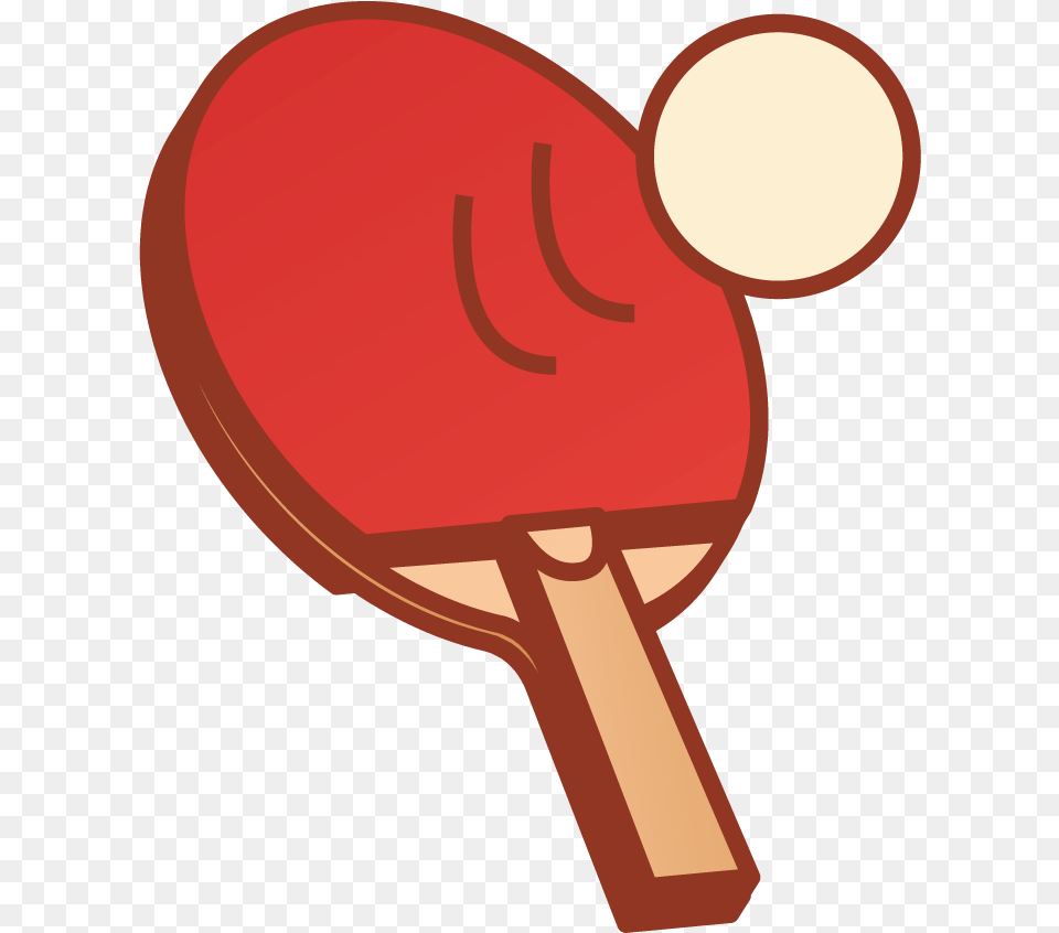 Line Clipart Ping Pong Paddles Sets Racket Cartoon Table Tennis Png