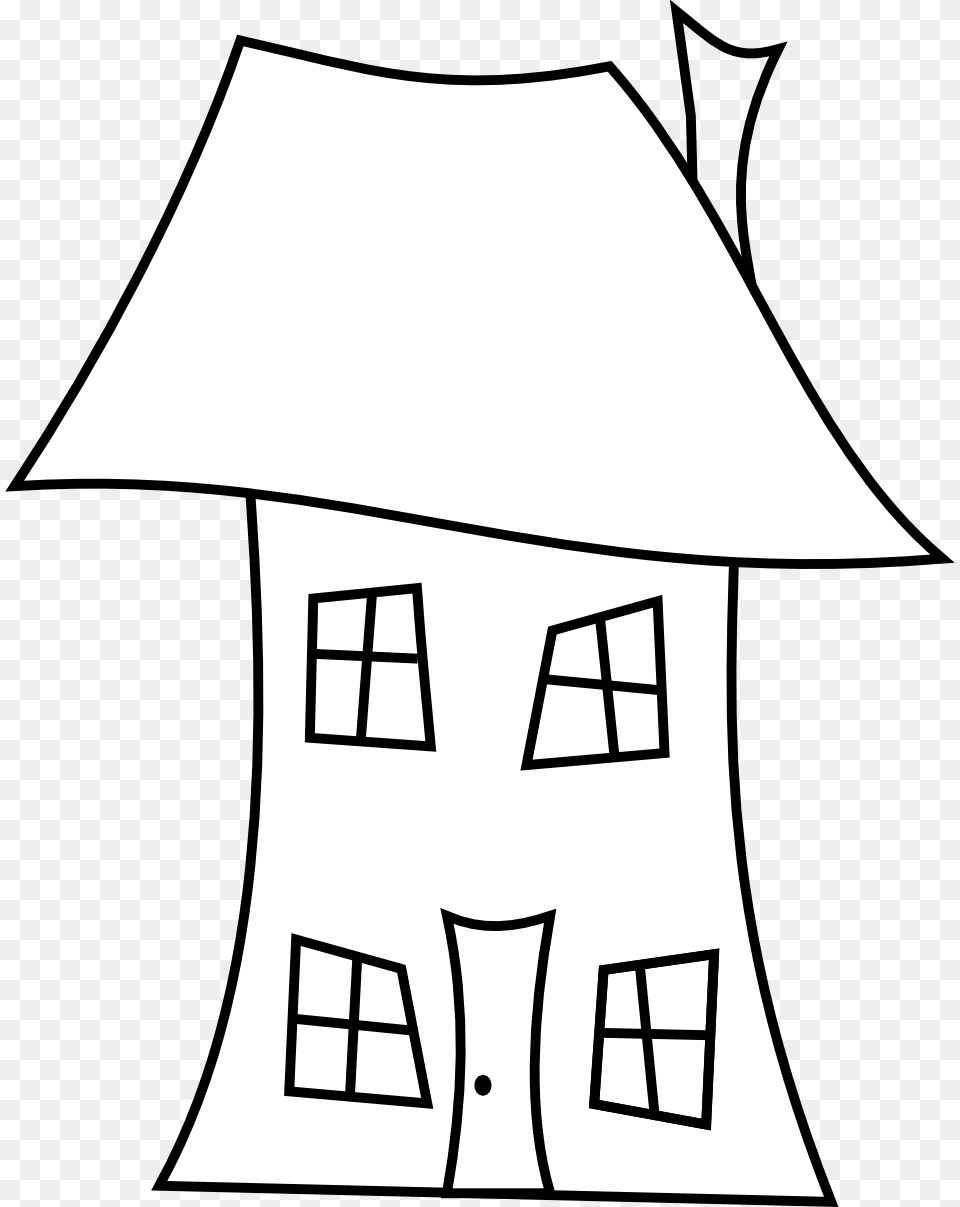 Line Drawing House Clipart, Lamp, Lampshade, Outdoors Free Png