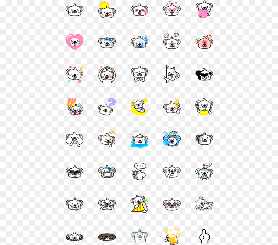 Line Emoji Usagi, Sticker Png Image