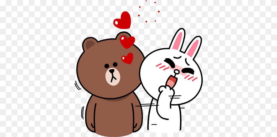 Line Friends Brown And Cony, Animal, Bear, Mammal, Wildlife Png Image