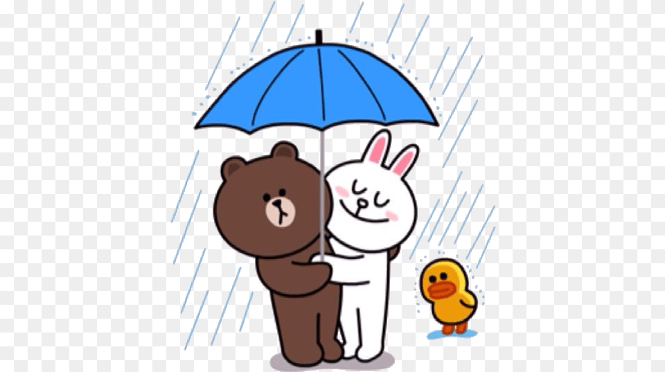 Line Friends Clip Art Sticker Cony And Brown Line Friends, Canopy, Animal, Bear, Mammal Png Image
