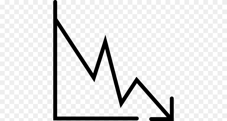 Line Graph Icon, Gray Png