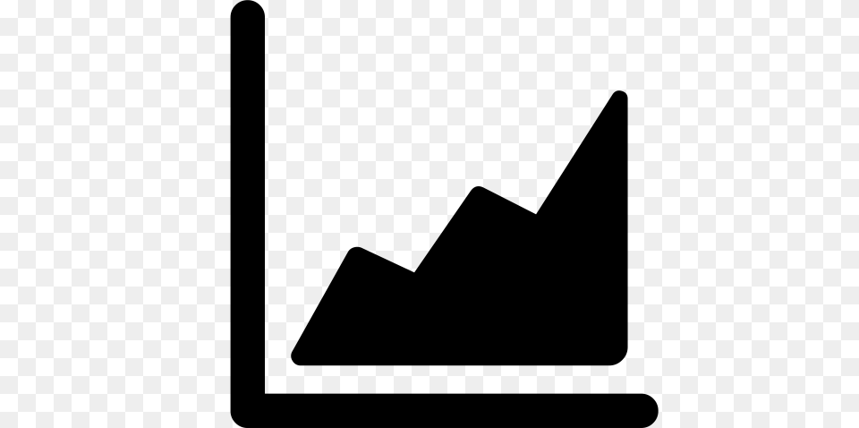 Line Graph Online Analytics Online Graph Icon With, Gray Free Transparent Png