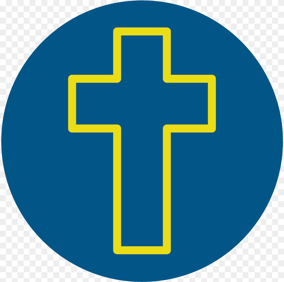 Line Icon Of Christquots Cross Cross, Symbol Free Png