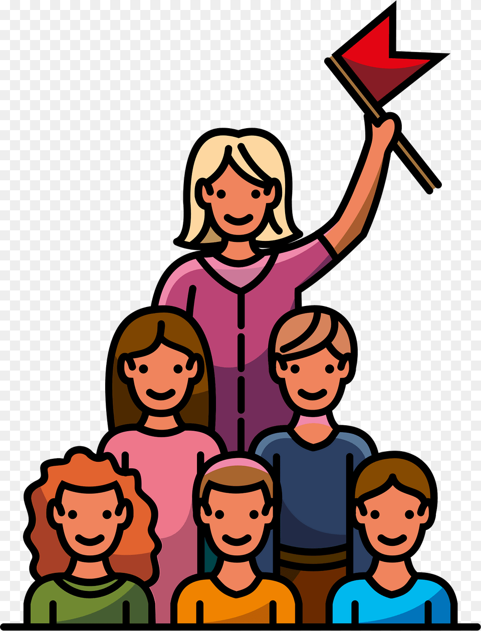 Line Leader Clipart, People, Person, Baby, Face Free Transparent Png