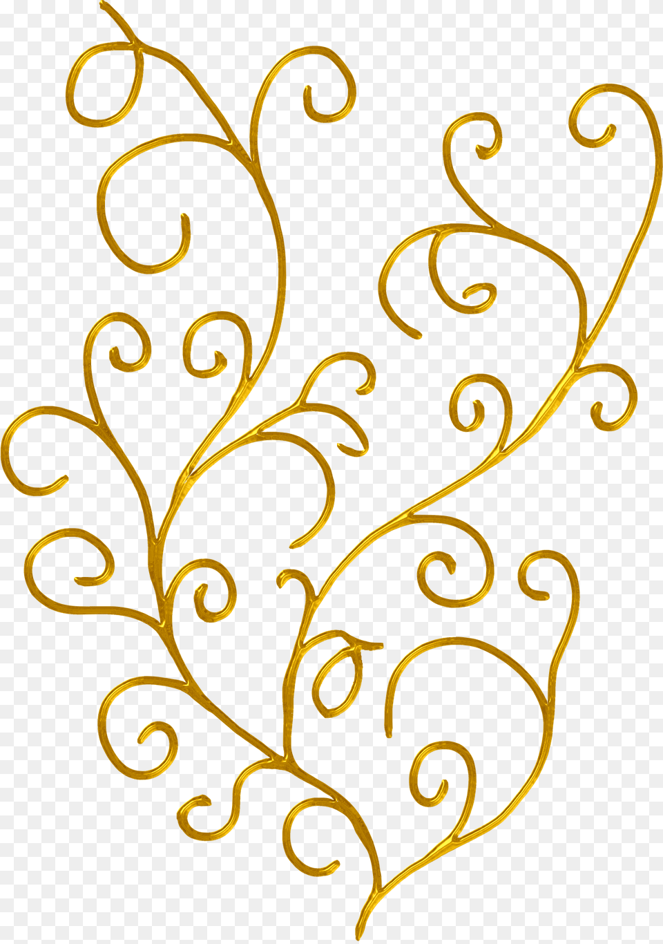 Line Leaf Clip Art Transprent Golden Leaf Line Art, Floral Design, Graphics, Pattern Free Png Download