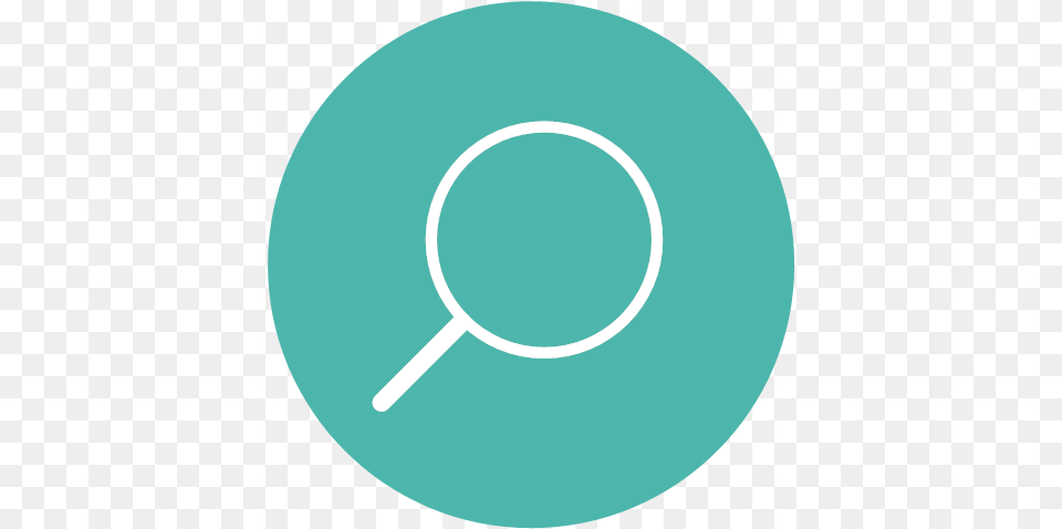 Line Magnifying Glass Search Thin Icon Circle, Disk Png Image