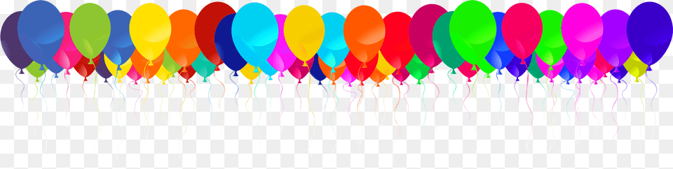 Line Of Balloons Clipart Download Balloon Border Hd, Purple Png