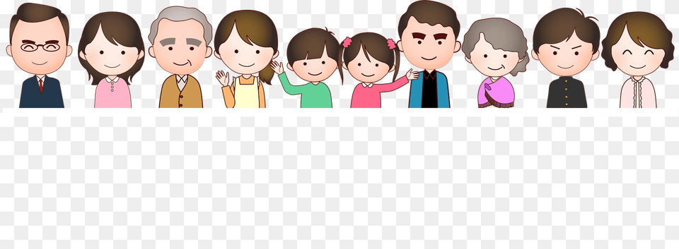 Line Of People Clipart, Person, Baby, Book, Comics Free Png