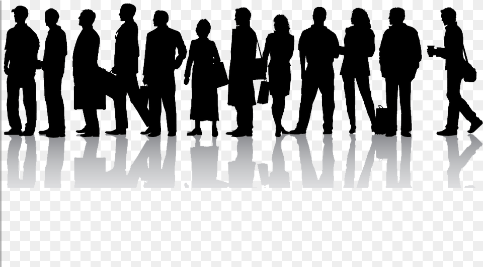 Line Of People Picture Principles Of Business, Person, Silhouette, Adult, Male Free Png