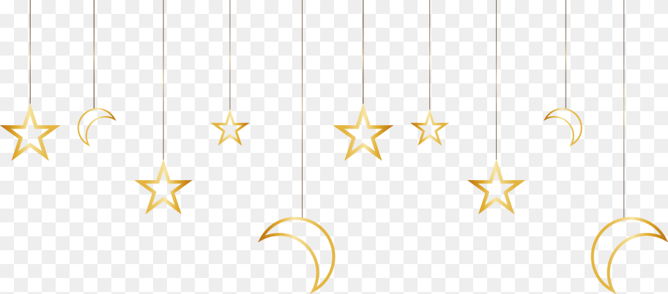 Line Of Stars Stars And Moon, Star Symbol, Symbol Png Image