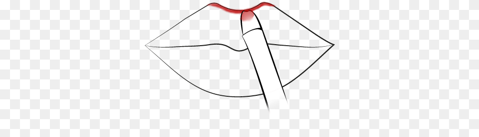 Line Outline Lips, People, Person Png Image