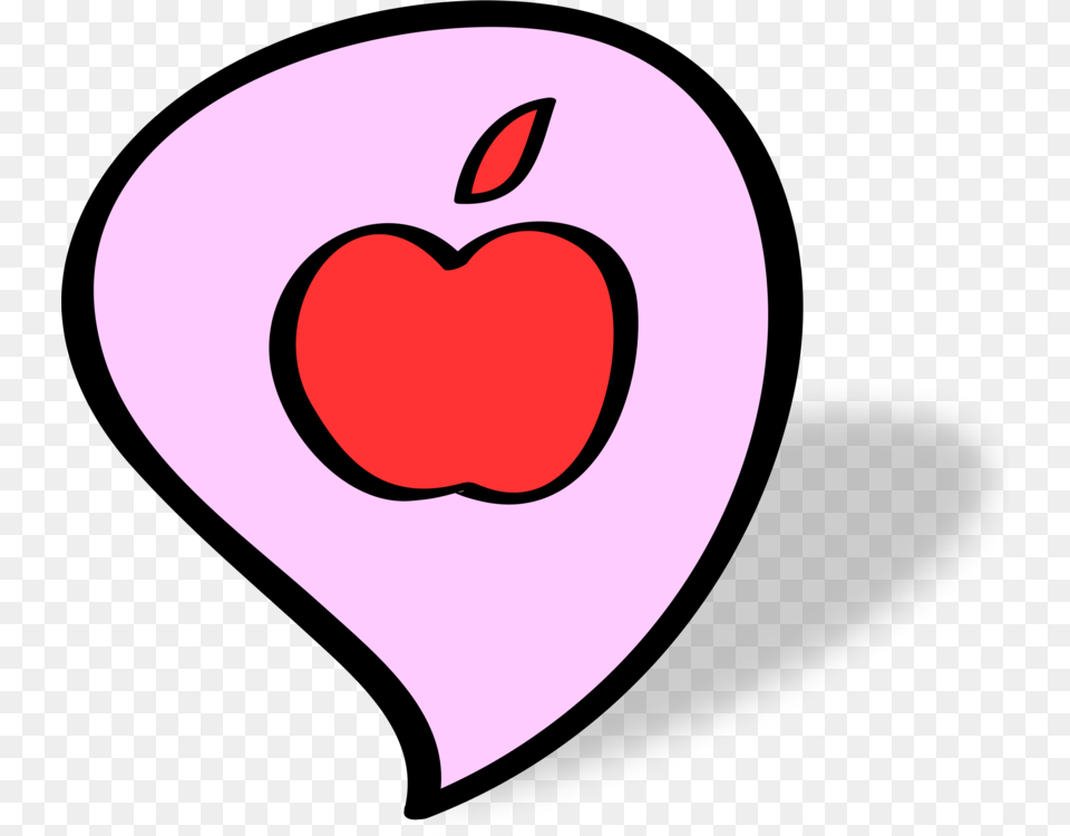 Line Pink M Heart, Apple, Plant, Produce, Fruit Png