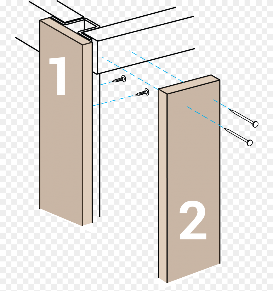 Line Up The Edge Of Fence Board With The Flange Edge, Text, Mailbox, Number, Symbol Free Transparent Png