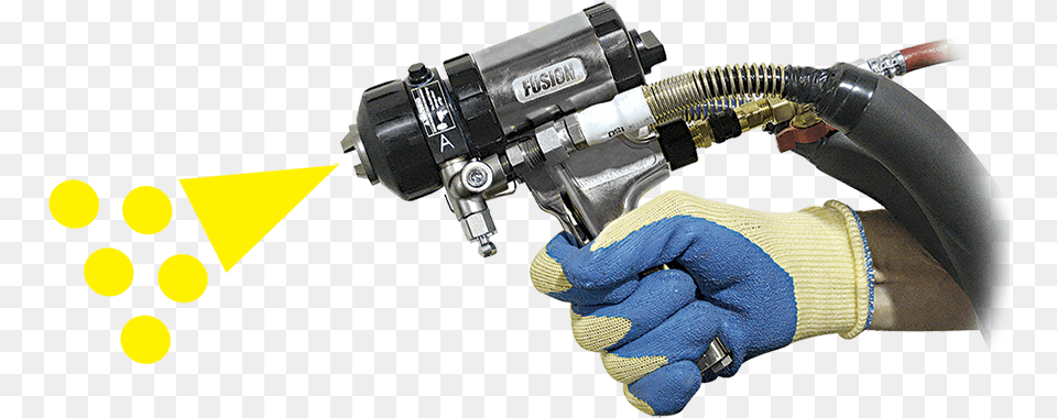 Line X Fusion Gun Line X Sprayer, Clothing, Glove, Cleaning, Person Free Png