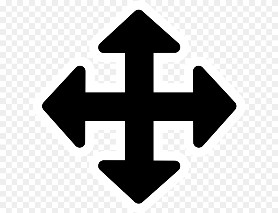 Lineanglesymbol Move Svg Icon, Symbol, Cross, Electronics, Hardware Png
