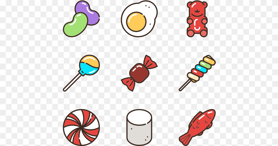 Linear Candies And Sweets Candy Vector Art, Food Png Image
