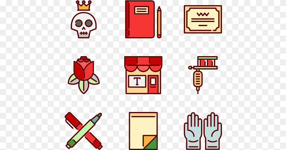 Linear Color Tattoo Studio Elements Tattoo Icon Color Png