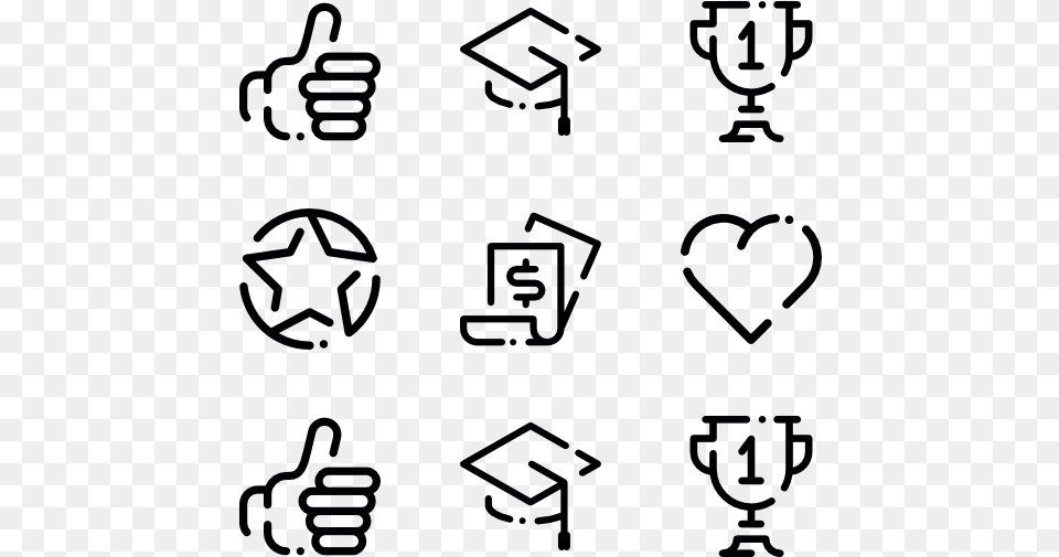 Linear Life Goals Thumbs Up Line Icon, Lighting Png Image