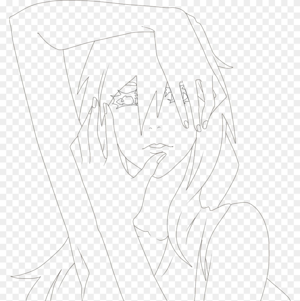 Lineart Anime Pesquisa Google Coloring Book, Handwriting, Text, Plant, Art Free Transparent Png