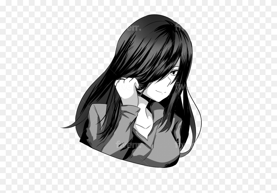 Lineart Black White And Coloring Any Character Or Anime Disappointment, Book, Comics, Publication, Manga Free Transparent Png