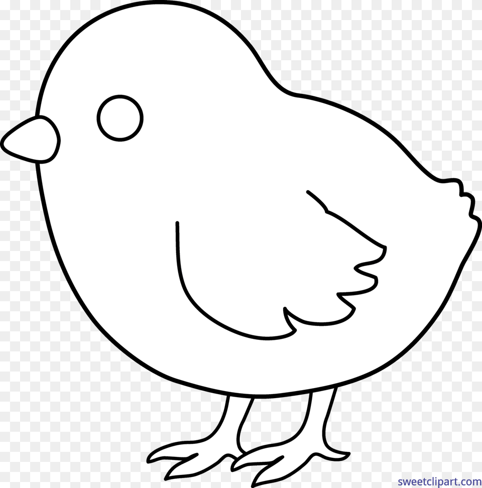 Lineart Clip Art Sweet Chicks Clipart Black White, Stencil, Baby, Person, Animal Free Transparent Png