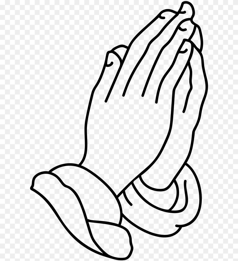 Lineart Images Of Praying Hands Praying Hands Drawing Easy, Gray Png Image
