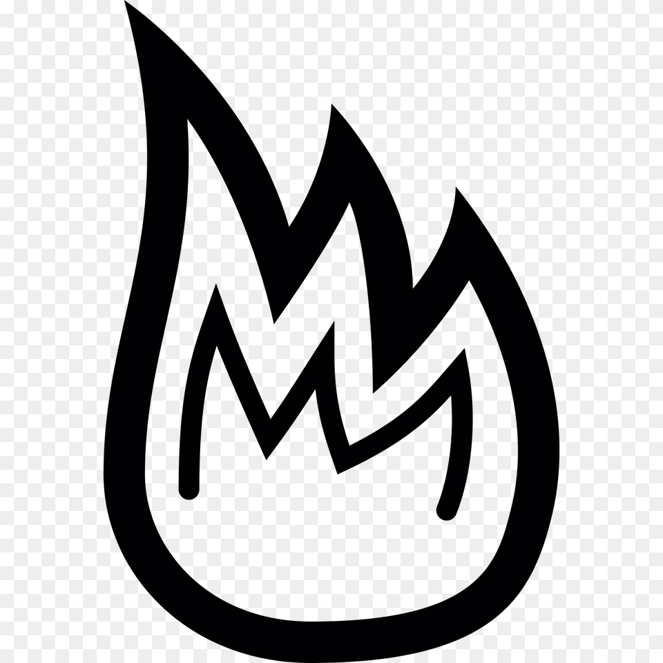 Linecons Flame, Logo, Symbol Free Transparent Png