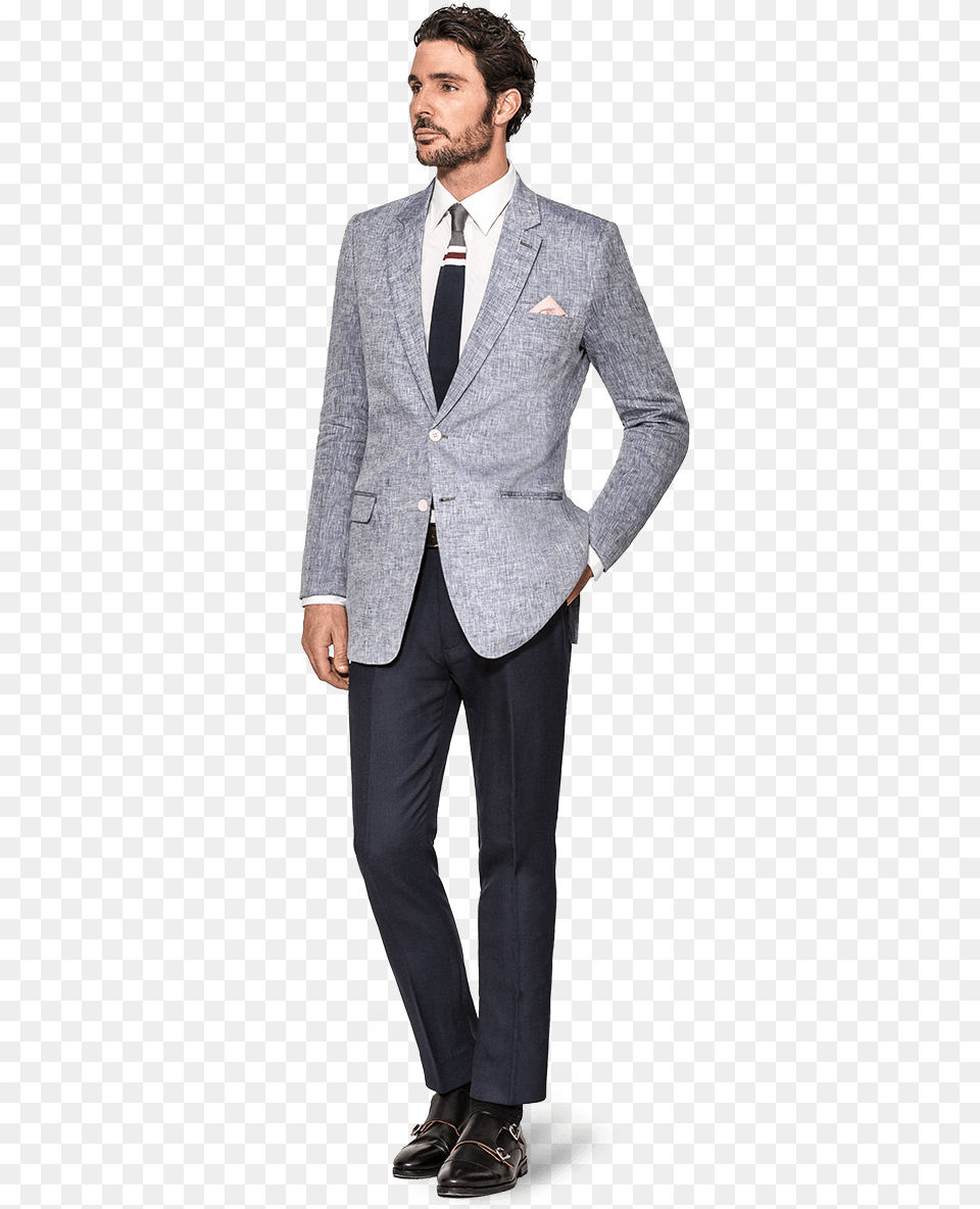 Linen Jacket Grey Linen Blazer, Tuxedo, Suit, Clothing, Coat Free Png