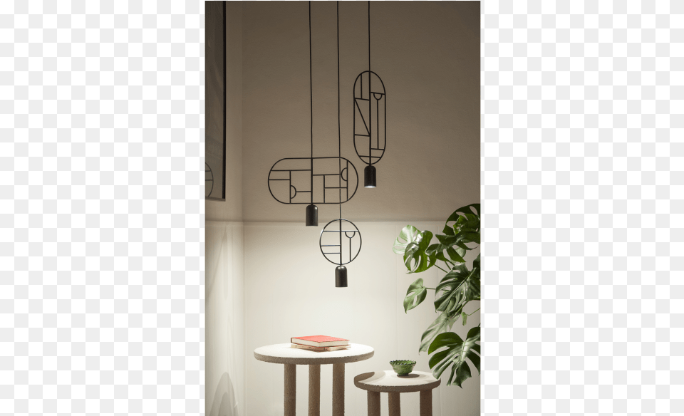 Lines Amp Dots Chandelier, Interior Design, Indoors, Lamp, Plant Png Image