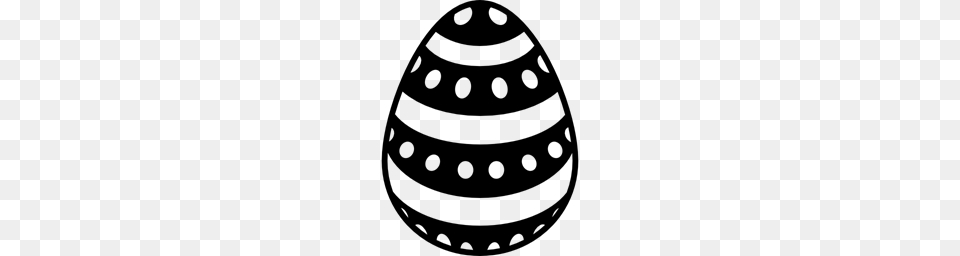 Lines Food Easter Striped Horizontal Stripes Egg Eggs Dots, Gray Free Png