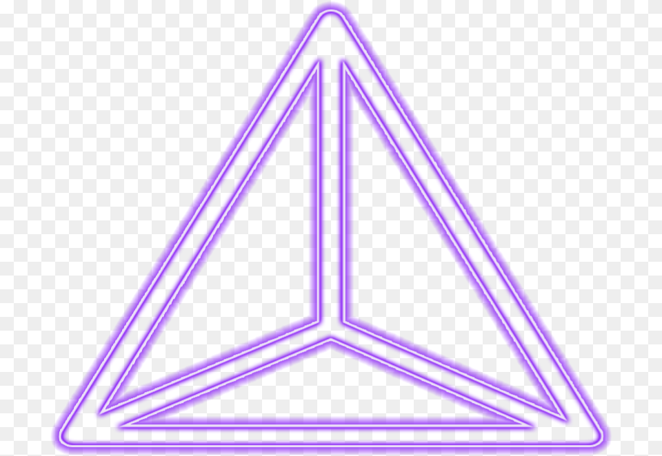 Lines Geometry Neon Glow Neoneffect Triangleart Triangle Free Png Download