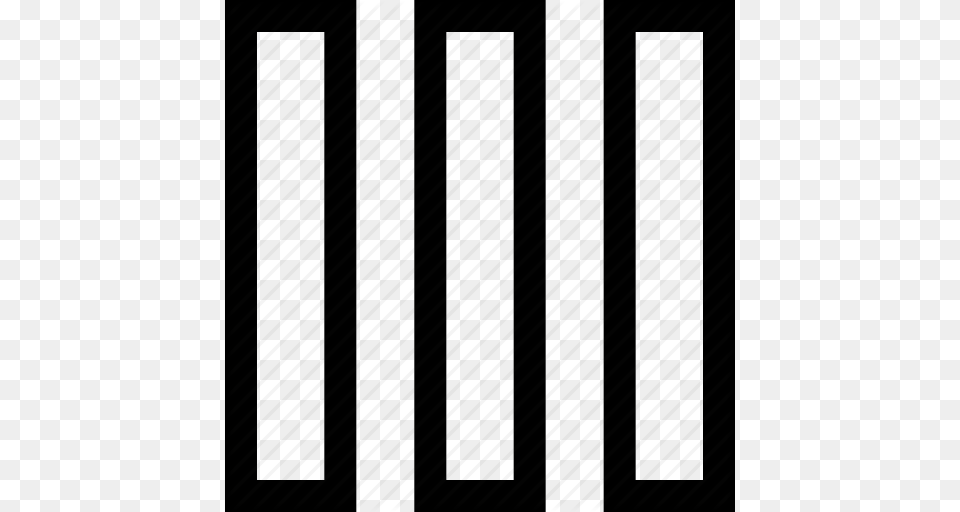 Lines Three Vertical Icon, Architecture, Building, Prison Png Image