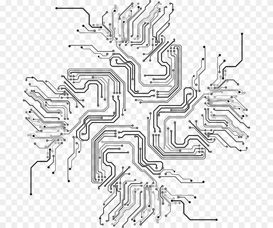 Lines Transparent File Circuit Black And White, Art, Graphics, Outdoors, Nature Png