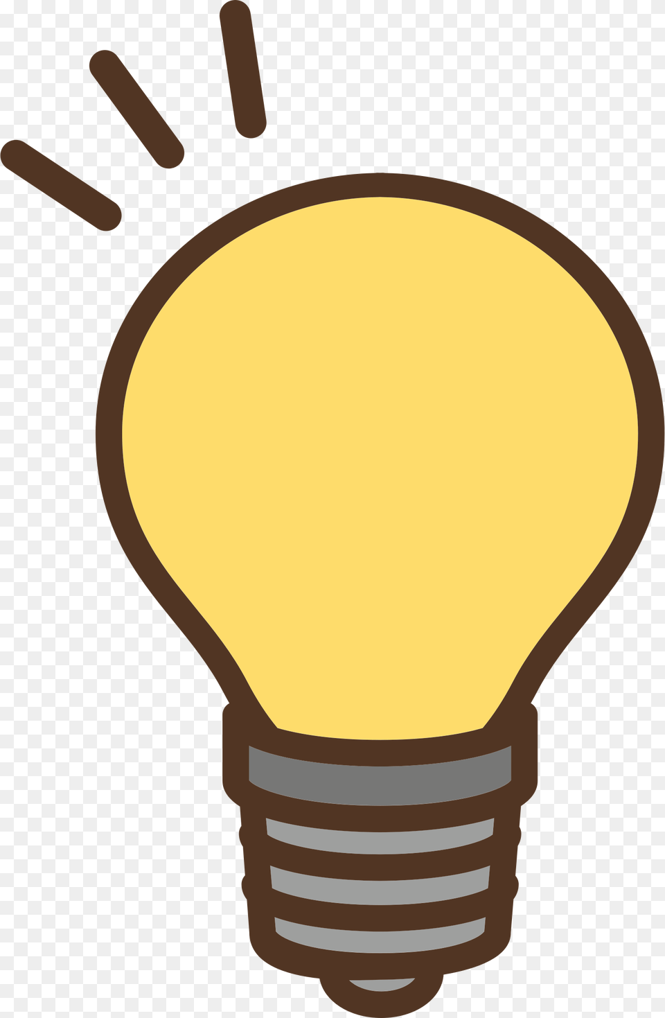 Lineyellowlight Light Bulb Electricity Clipart, Lightbulb Free Png