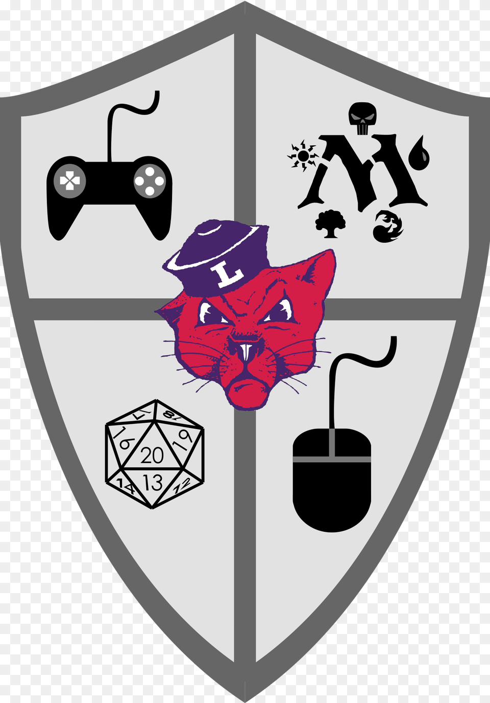 Linfield Wildcat Mascot Coat Of Arms Erikas Electronic Arts, Armor, Shield, Animal, Cat Png