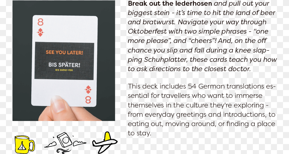 Lingo Playing Cards German Language Learning Vocabulary Memory Card, Computer Hardware, Electronics, Hardware, Monitor Free Png