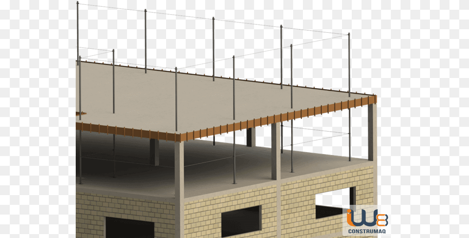Linha Vida Instalao Linha De Vida Civil, Construction, Handrail, Bridge, Plywood Png Image