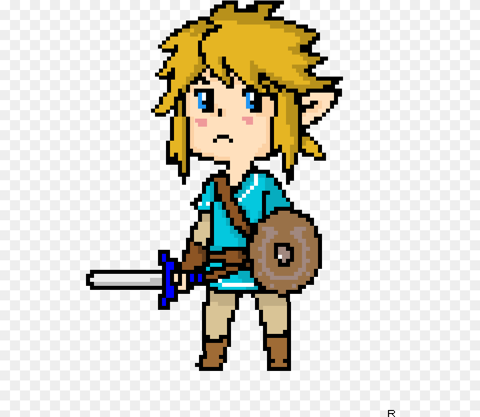 Link Breath Of The Wild Pixel Art, Clothing, Costume, Person, Baby Free Transparent Png