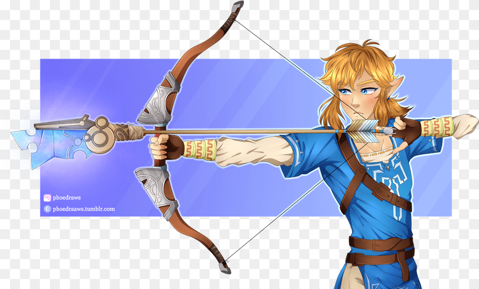 Link From Breath Of The Wild The Legend Of Zelda Breath Of The Wild, Archer, Archery, Bow, Weapon Free Png Download