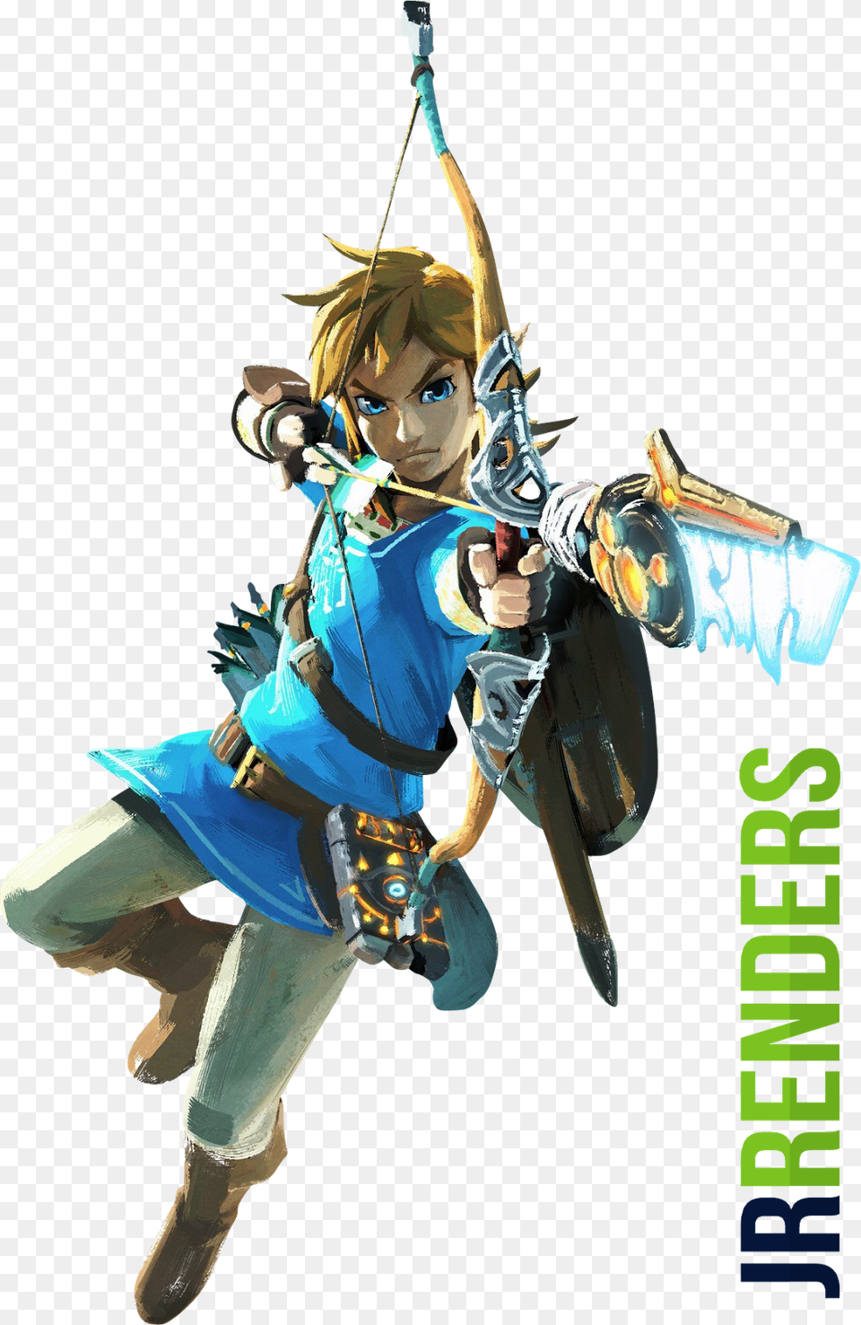 Link From The Legend Of Zelda Breath, Person, Archer, Archery, Bow Free Transparent Png