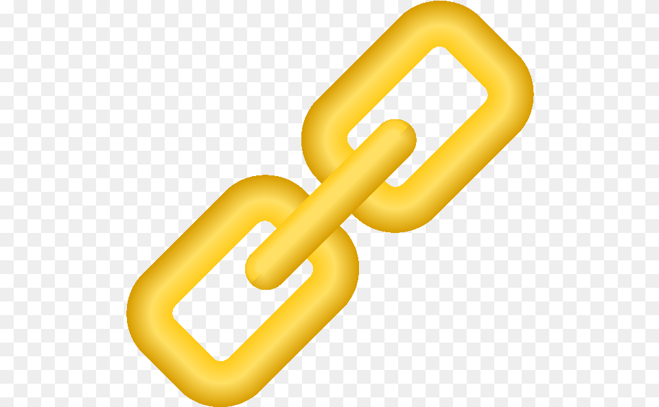 Link Icon 3d Yellow Vector Data Gold Link Icon, Chain, Smoke Pipe Free Png