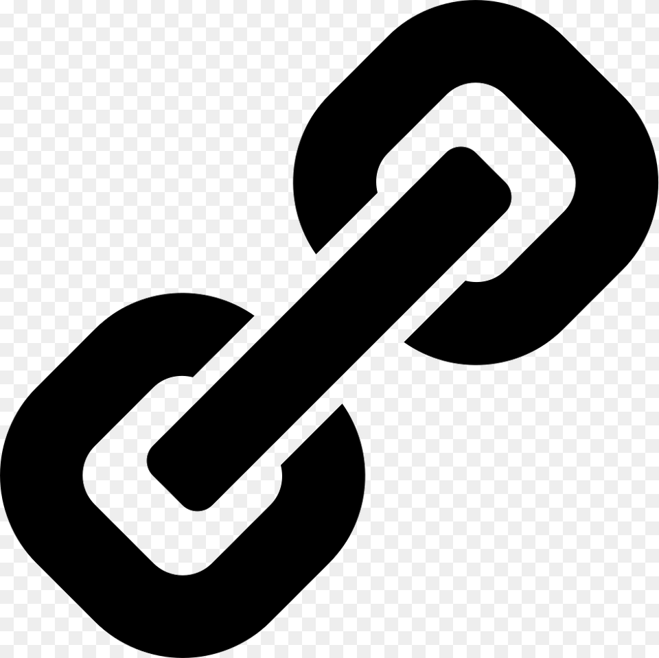 Link Interface Symbol Of Rotated Chain Link Icon Svg, Smoke Pipe, Stencil Free Png