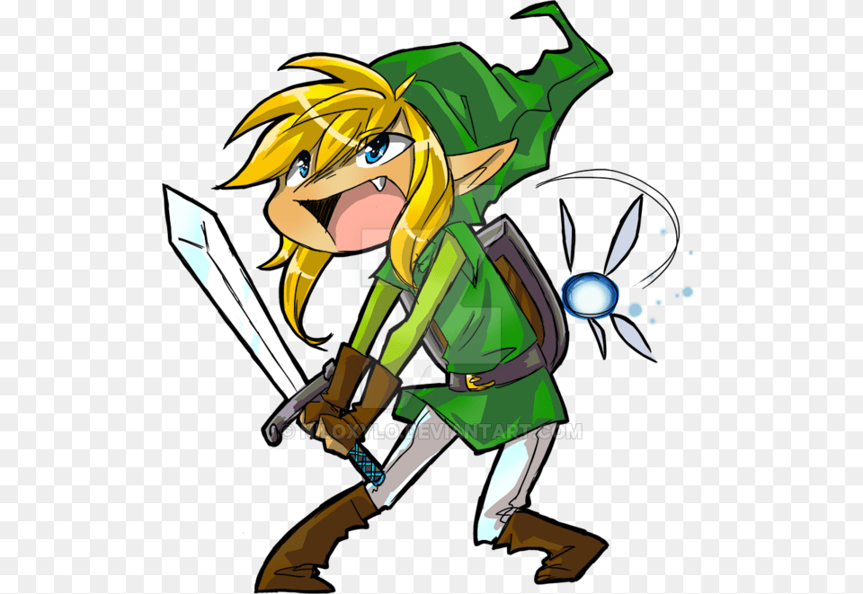 Link Legend Of Zelda Chibi By Niloxylo The Legend Of Zelda, Book, Comics, Publication, Person Free Png