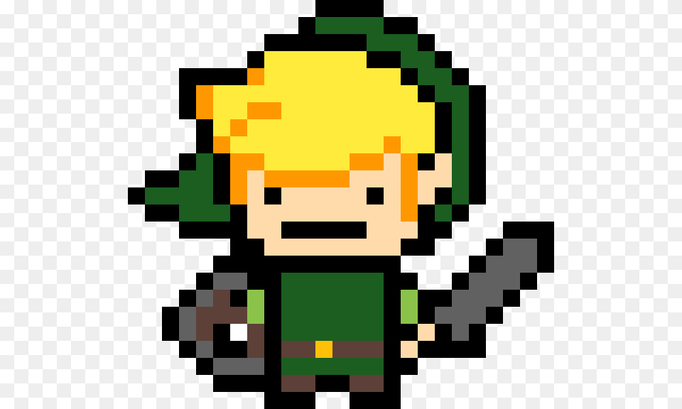 Link Legend Of Zelda Pixel Art Png Image