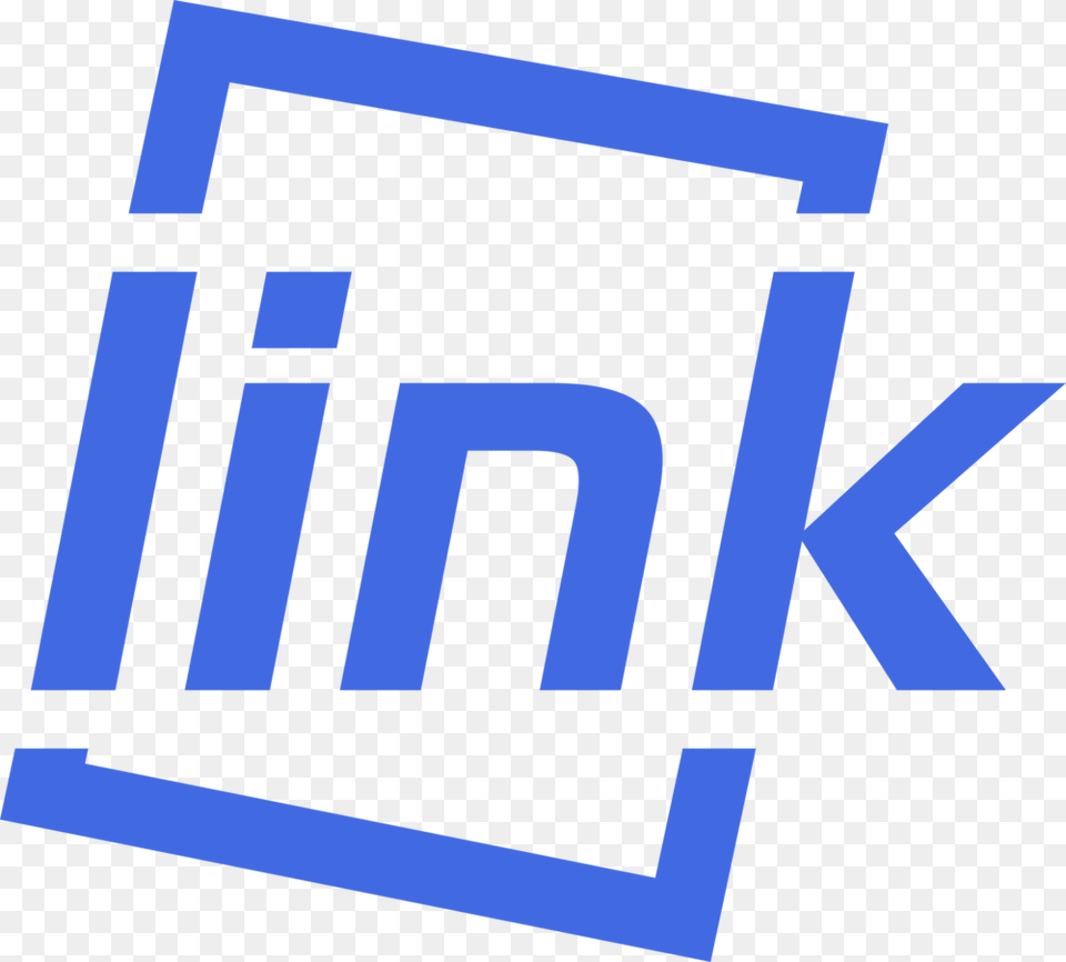 Link Logo Blue, Text Free Png Download
