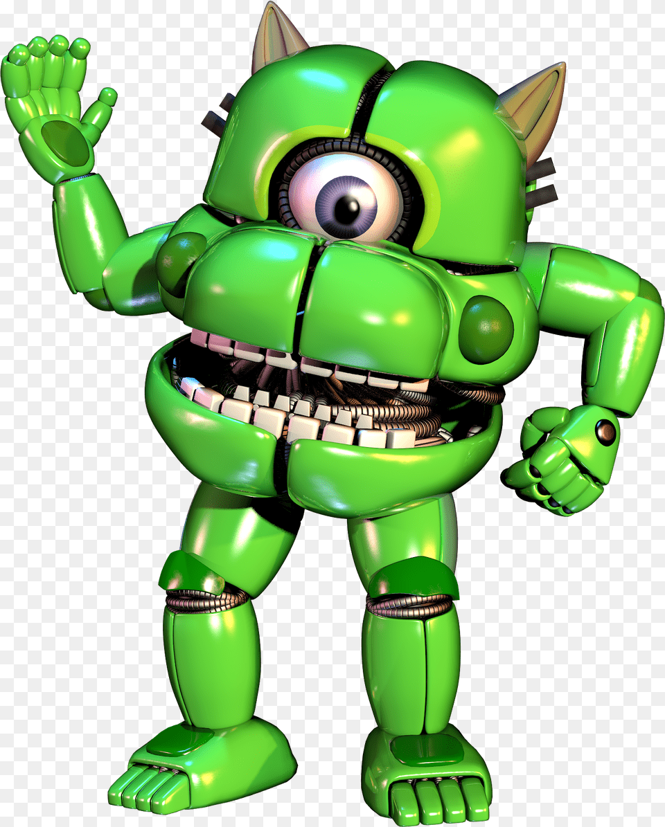 Link Mike Wazowski Fnaf, Green, Toy, Robot Png